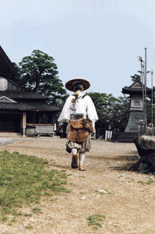 A: Sylvain during the ascetic period of 100 days in Sho's Cave, during the daily walking practice, arriving at Mt.Sanjo monastery 0830</p />
</p><p>B:Shrine of the god of rain : Katté Daimyojin of Yoshino Village